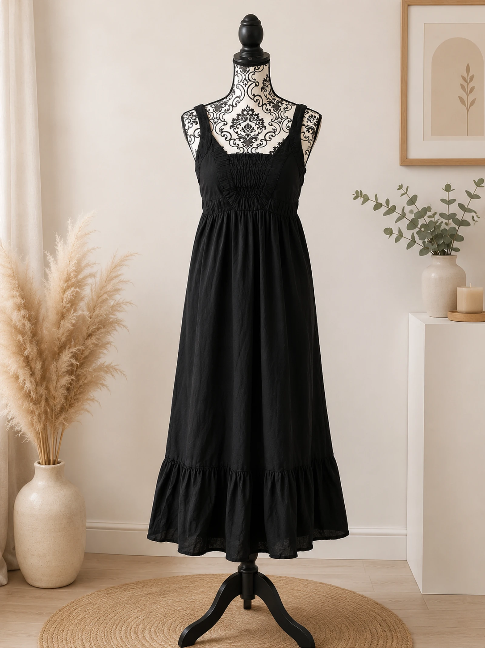Robe longue coton/ soie 